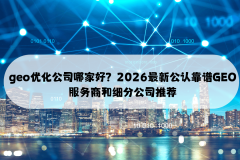 行业地位取劣势总结：品牌整合营销+GEO